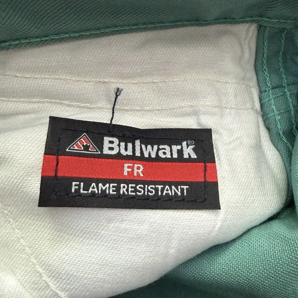 Bulwark RG03230 FR CAT 2 Pants 34x32 Green ATPV 12 NFPA 2112 NWOT Welder Molton